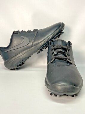 Nike Roshe G Tour AR5582-007 Womens Sz 10 Men 8.5 Black Leather Golf Shoes